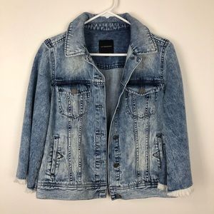 Liverpool 3/4 Bell Sleeve Jean Jacket SZ Small